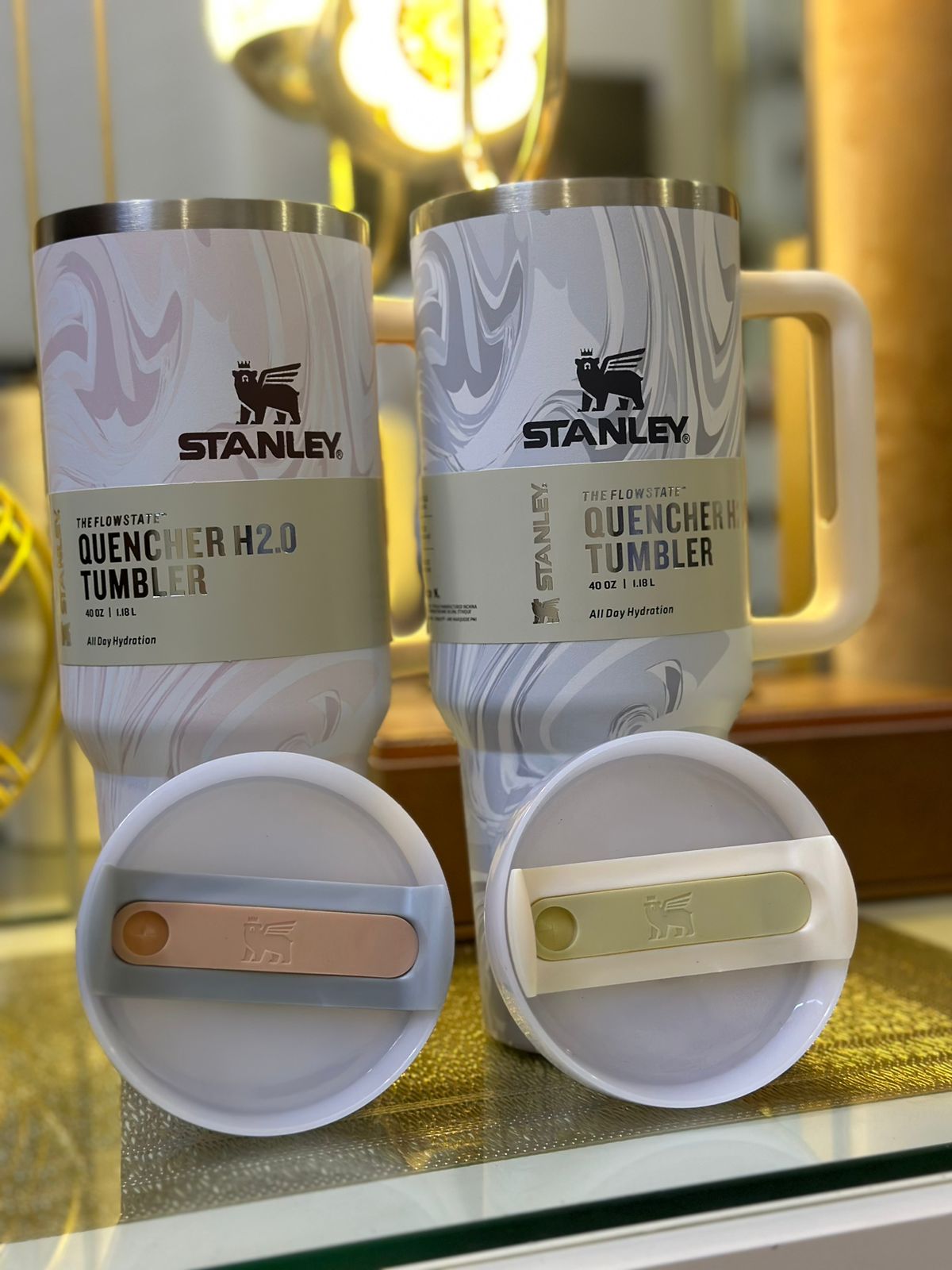 Marble Stanley Quencher Tumblers