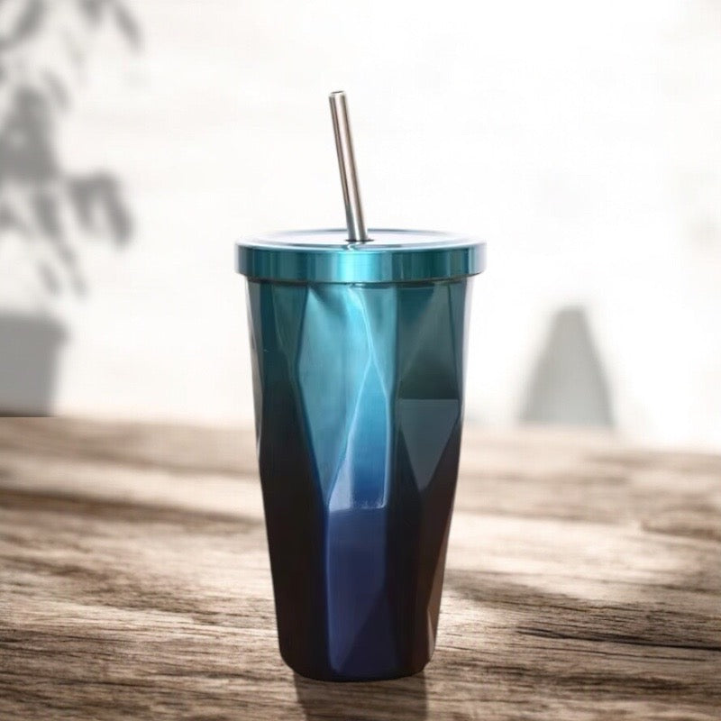 Mermaid Themed Stainless Steel Sipper