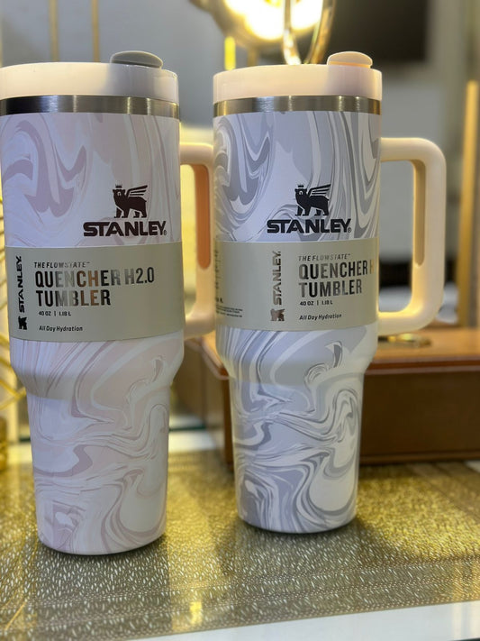 Marble Stanley Quencher Tumblers