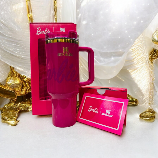 Barbie Stanley 40oz Quencher H2.0 Flow State Tumbler