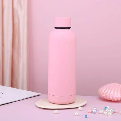 Matte Color Coated 500 ml Double Wall Vacuum Insulated Stainless Steel Water Bottle