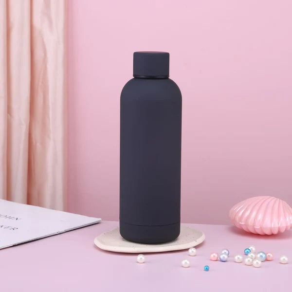 Matte Colour Coated 500ml ml Double Wall Vacuum Insulated Stainless Steel Water Bottle
