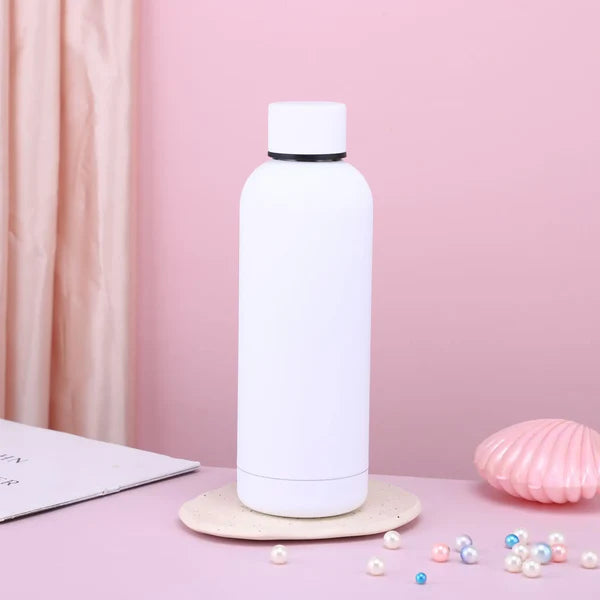 Matte Colour Coated 500ml ml Double Wall Vacuum Insulated Stainless Steel Water Bottle