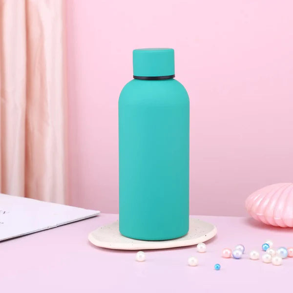 Matte Colour Coated 500ml ml Double Wall Vacuum Insulated Stainless Steel Water Bottle