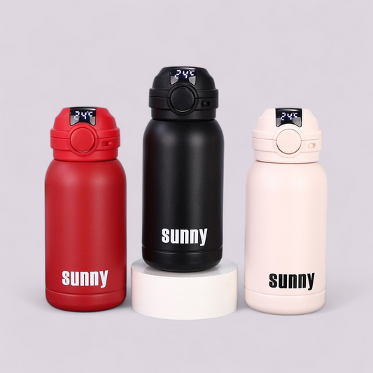Stainless Steel Vacuum Bottle with Temperature Display
