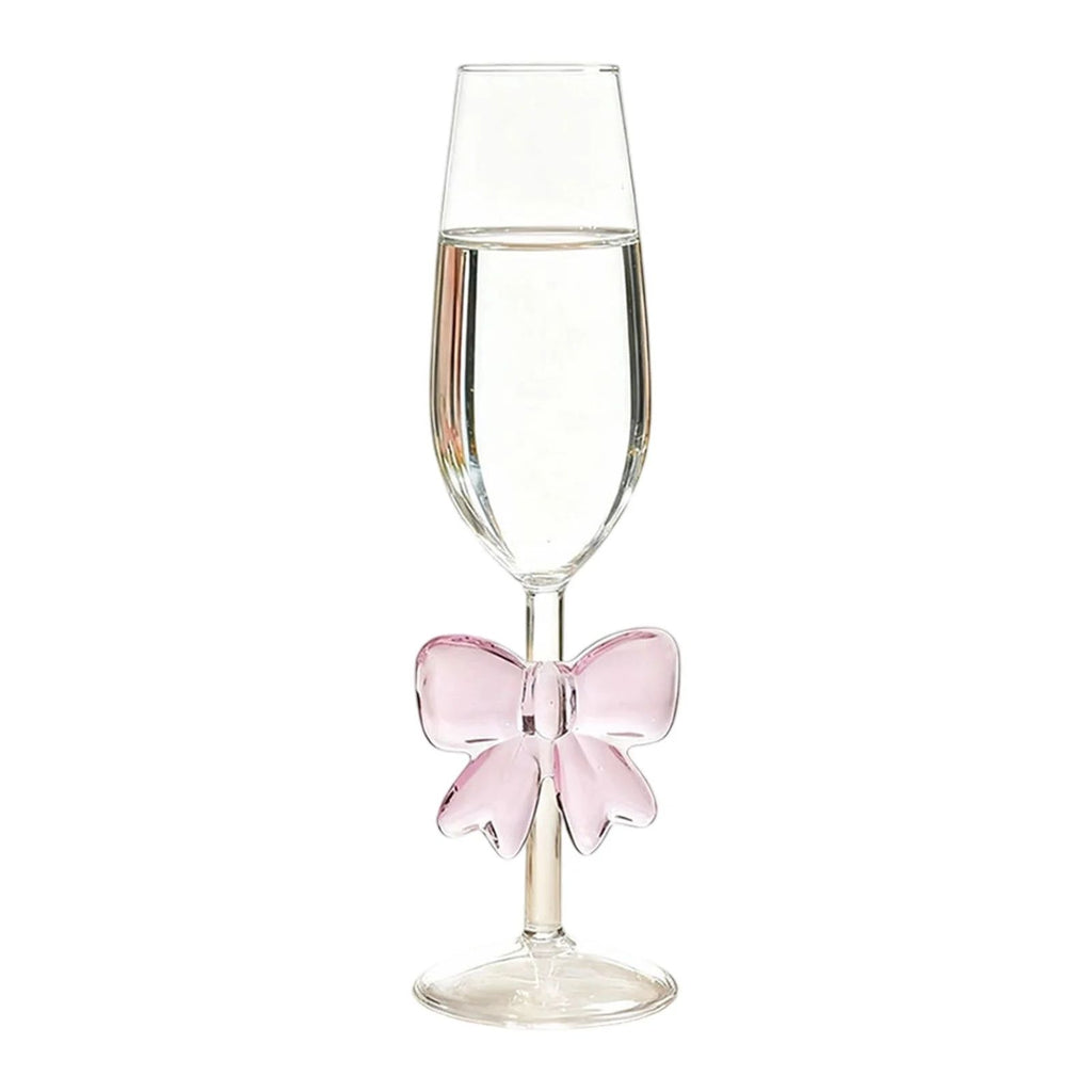 Glass Cup With 3D Bow Style 300ml