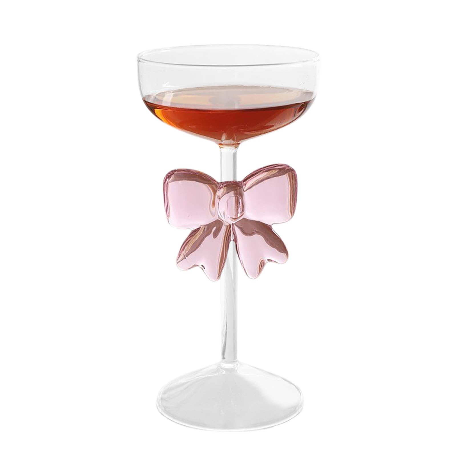 Glass Cup With 3D Bow Style 300ml