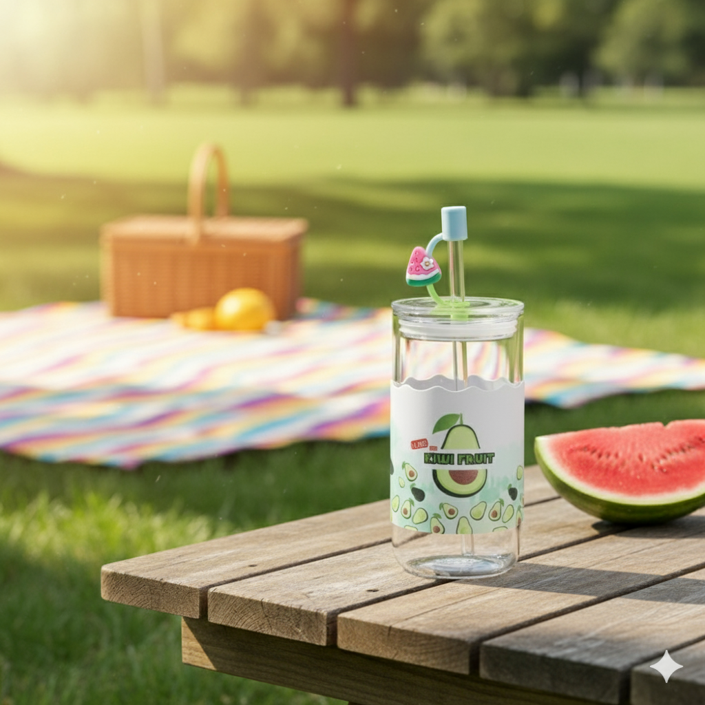 Fruits Addition Glass Sippers| 450ml