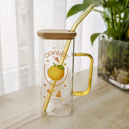 Cute Glass Sippers With Air Tight Lid