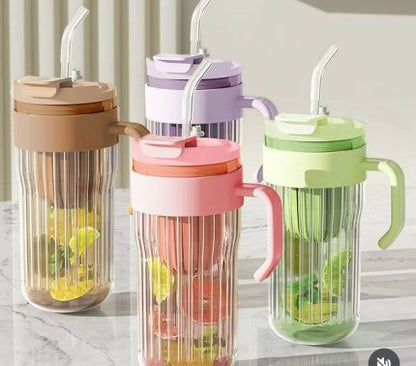 550ml Stripe Water Jar With Tea Infuser