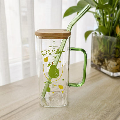 Cute Glass Sippers With Air Tight Lid