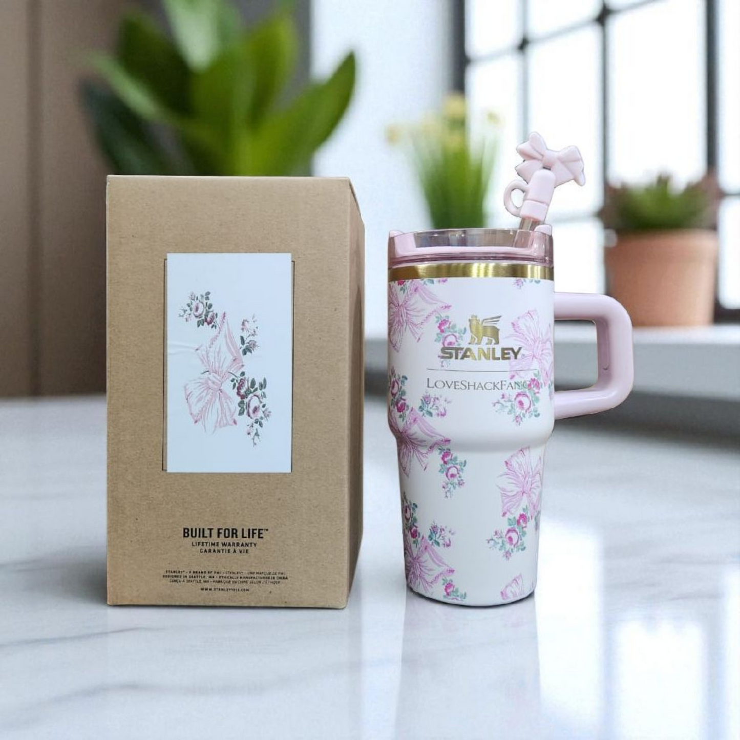 Love Shack Fancy X Stanley Quencher Tumblers| 20oz (dupe)