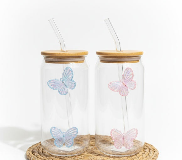 Butterfly Glass Sippers | 550ml