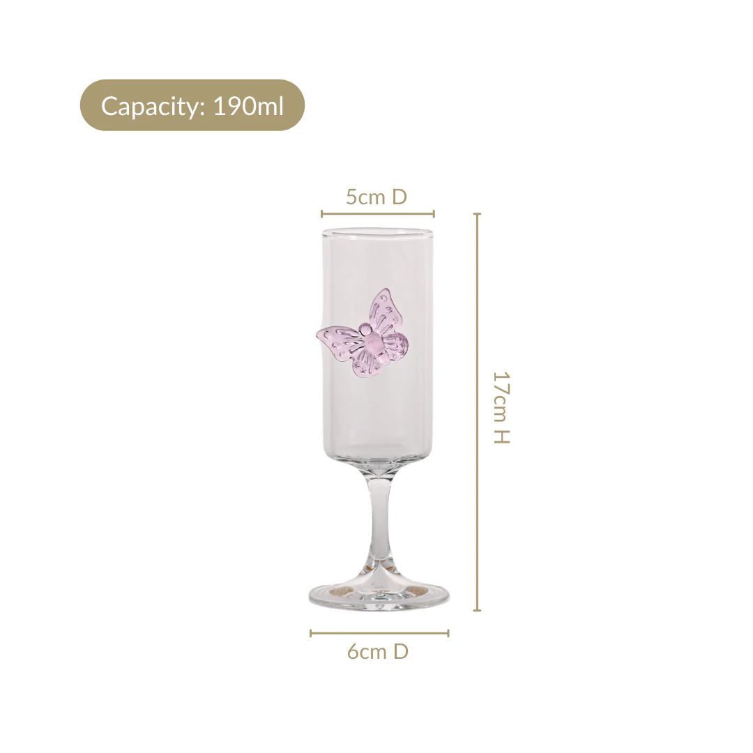 Butterfly Champagne Glass | 200ml
