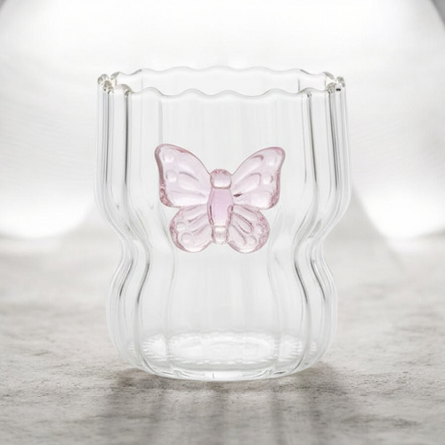 3D Butterfly Ripple Glass | 300ml