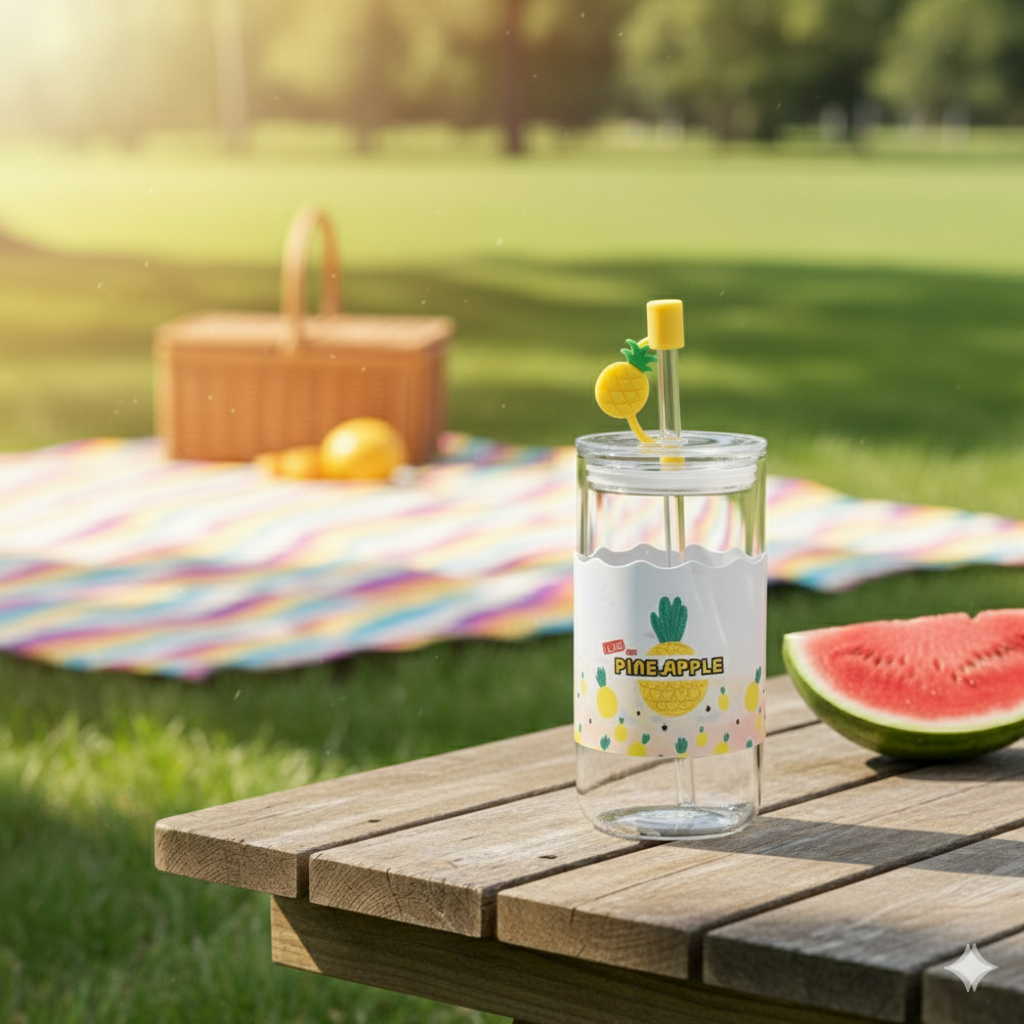 Fruits Addition Glass Sippers| 450ml