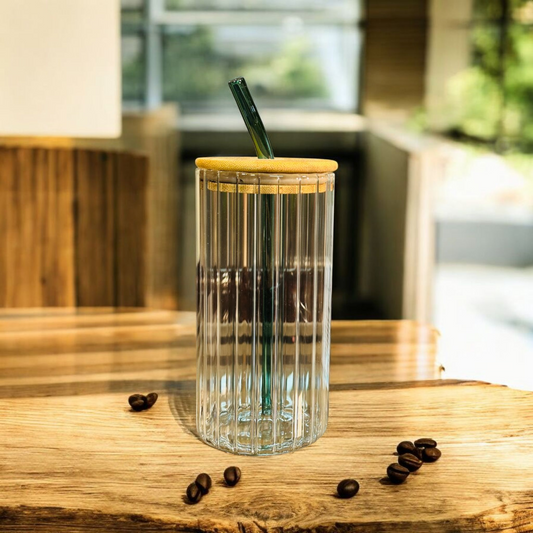 Stripped glass sipper