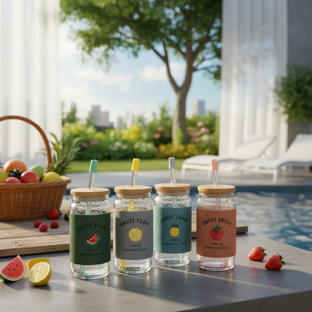 Fruit Feast Glass Sipper | 410ml