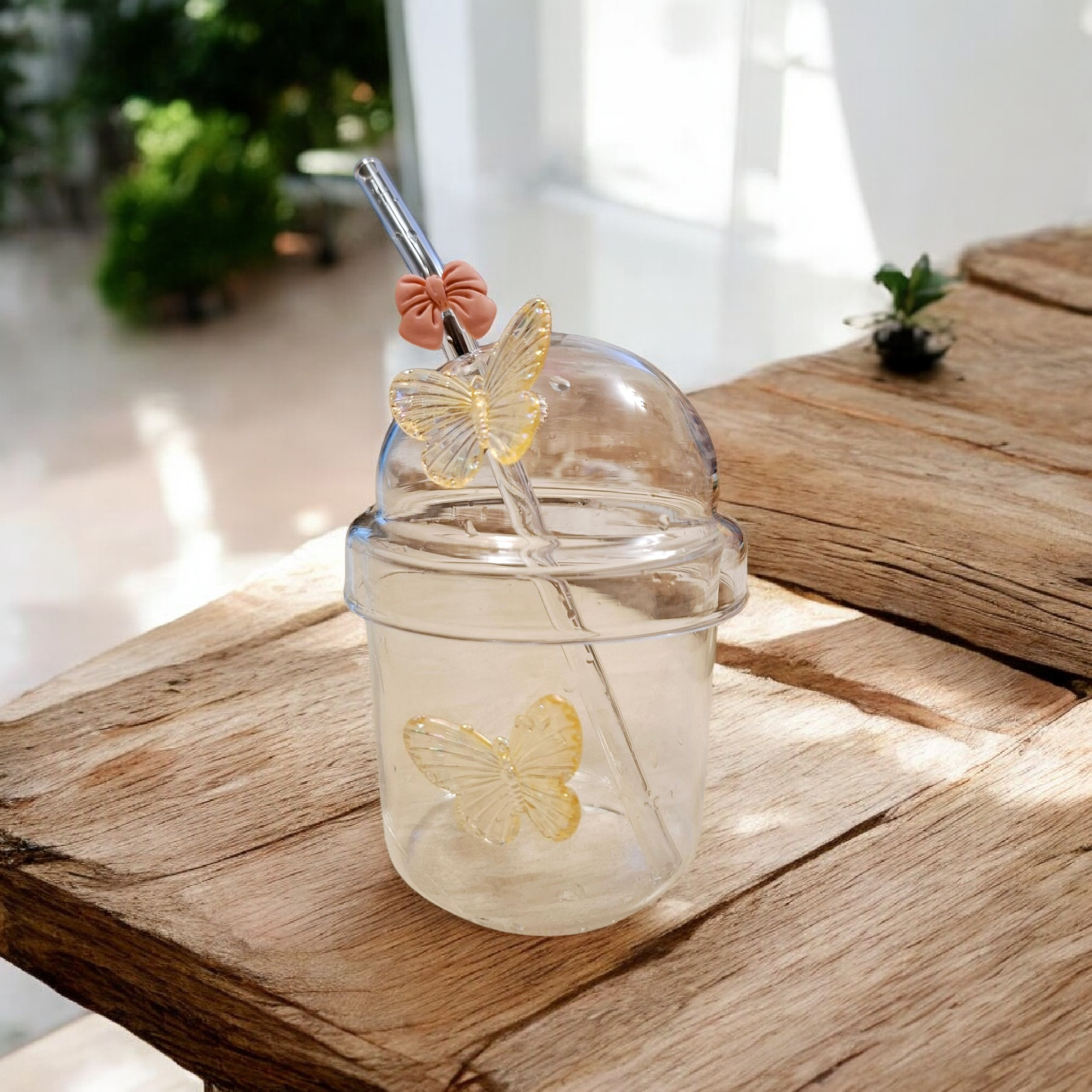 Siprella Butterfly Glass Sippers | Can Shaped