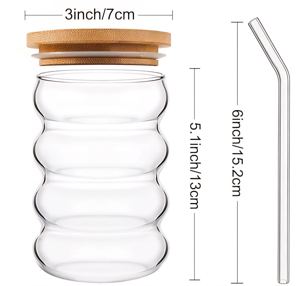 Ripple Glass Sippers 500ml